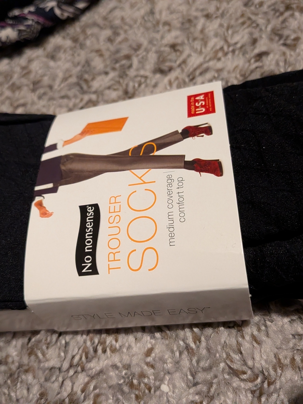 No Nonsense Women's Black Trouser Socks - NEW